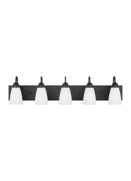 Generation Lighting 4420205EN3-112 Five Light Wall / Bath, Midnight Black