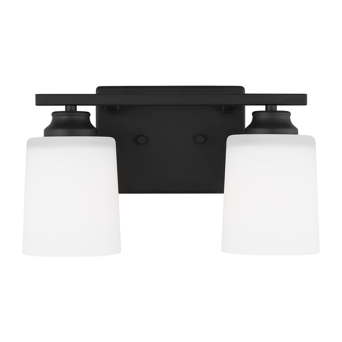Generation Lighting 4420902-112 Two Light Wall / Bath Sconce, Midnight Black