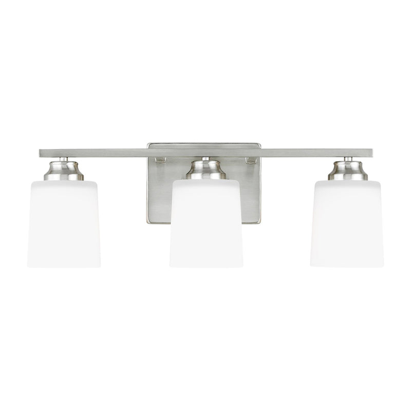 Generation Lighting 4420903-962 Three Light Wall / Bath, Brushed Nickel