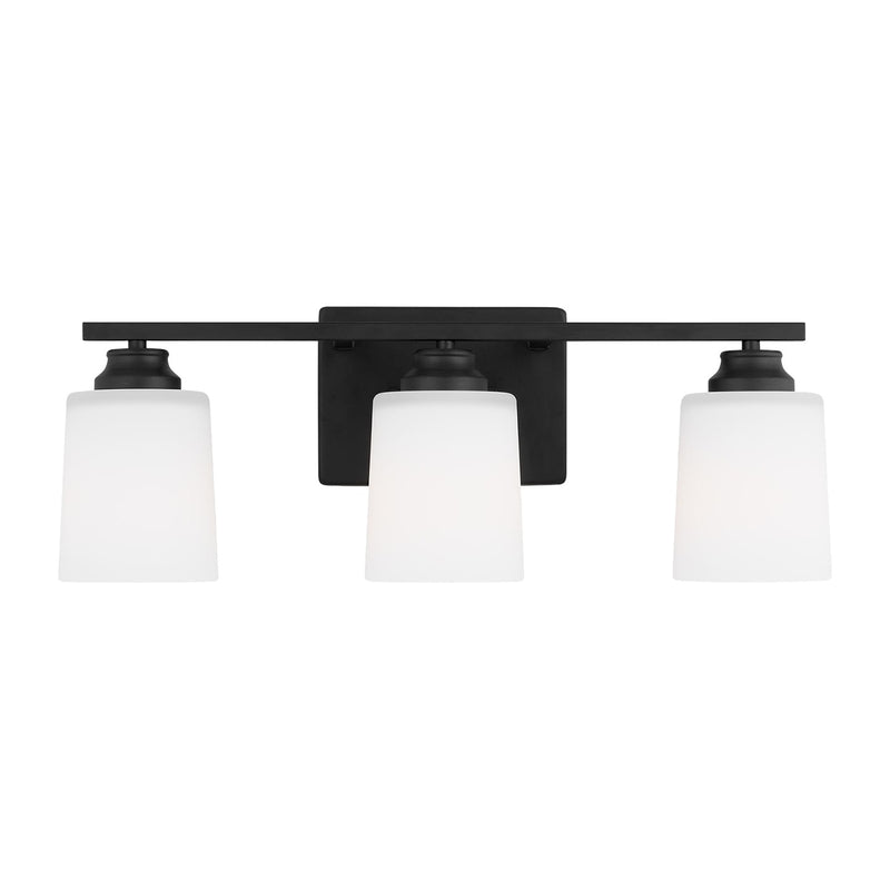 Generation Lighting 4420903EN3-112 Three Light Wall / Bath, Midnight Black