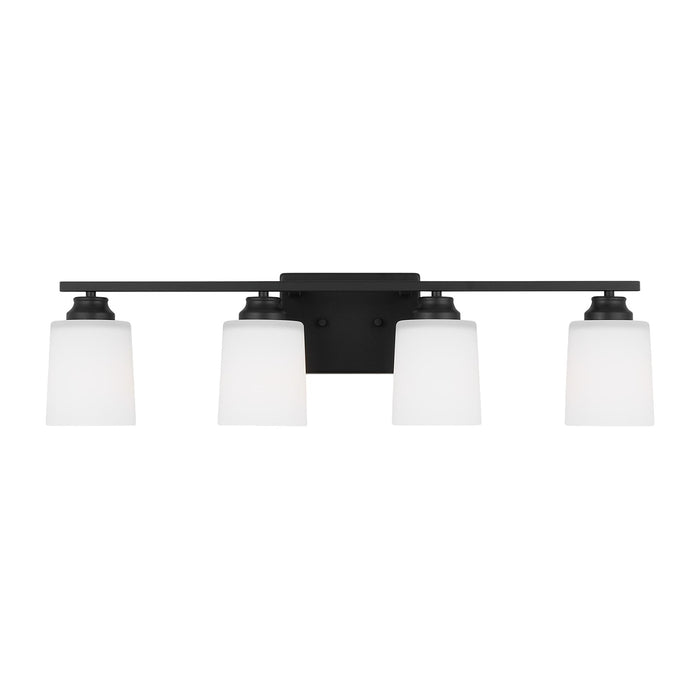 Generation Lighting 4420904-112 Four Light Wall / Bath Sconce, Midnight Black