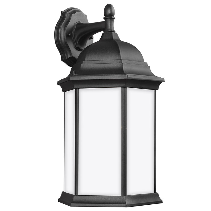 Generation Lighting 8438751EN3-12 One Light Outdoor Wall Lantern, Black