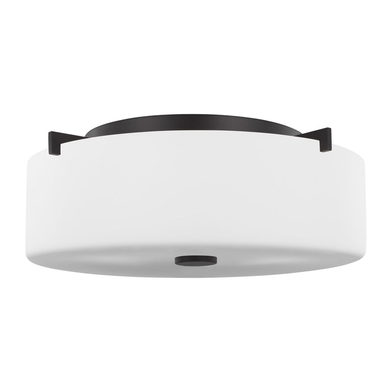 Generation Lighting FM313EN3/ORB Two Light Flush Mount, Oil Rubbed Bronze