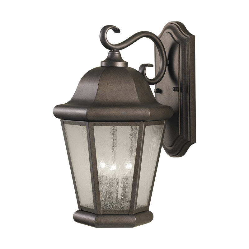 Generation Lighting OL5902EN/CB Three Light Outdoor Wall Lantern, Corinthian Bronze