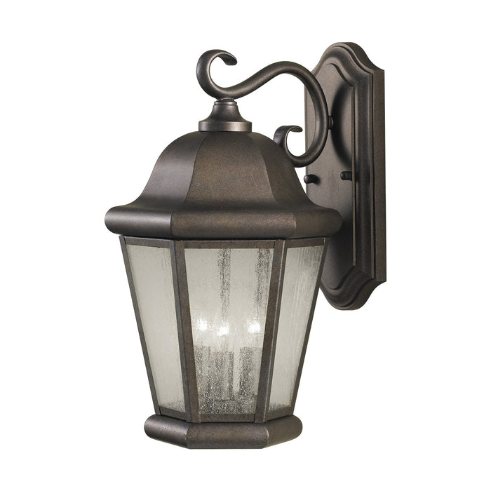 Generation Lighting OL5902EN/CB Three Light Outdoor Wall Lantern, Corinthian Bronze