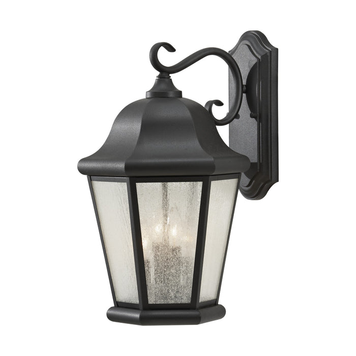 Generation Lighting OL5904EN/BK Four Light Outdoor Wall Lantern, Black