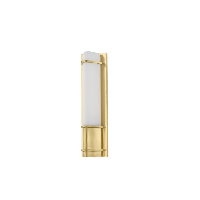 Hudson Valley 1116-AGB One Light Wall Sconce, Aged Brass