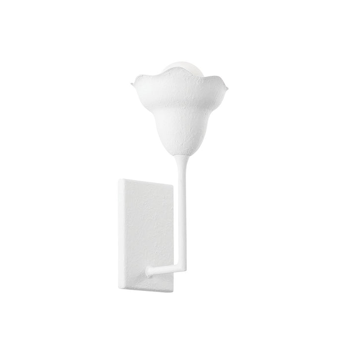 Hudson Valley 1281-WP One Light Wall Sconce, White Plaster