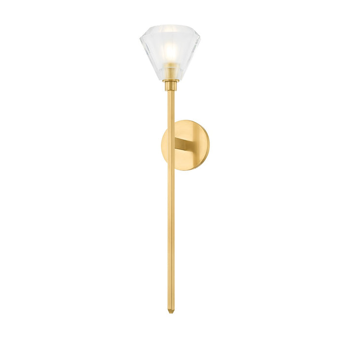 Hudson Valley 1425-AGB One Light Wall Sconce, Aged Brass