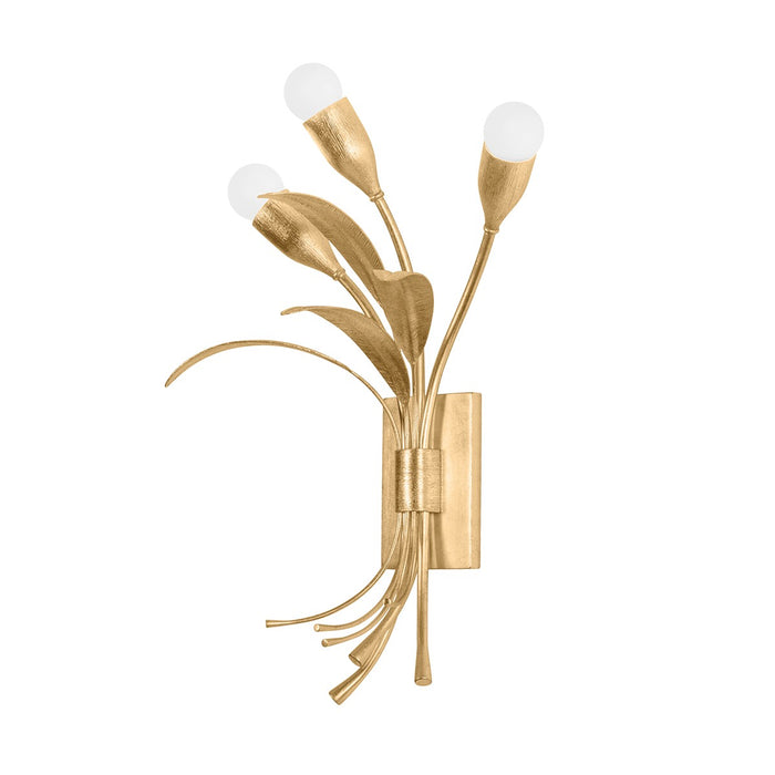 Hudson Valley 1903-VGL Three Light Wall Sconce, Vintage Gold Leaf