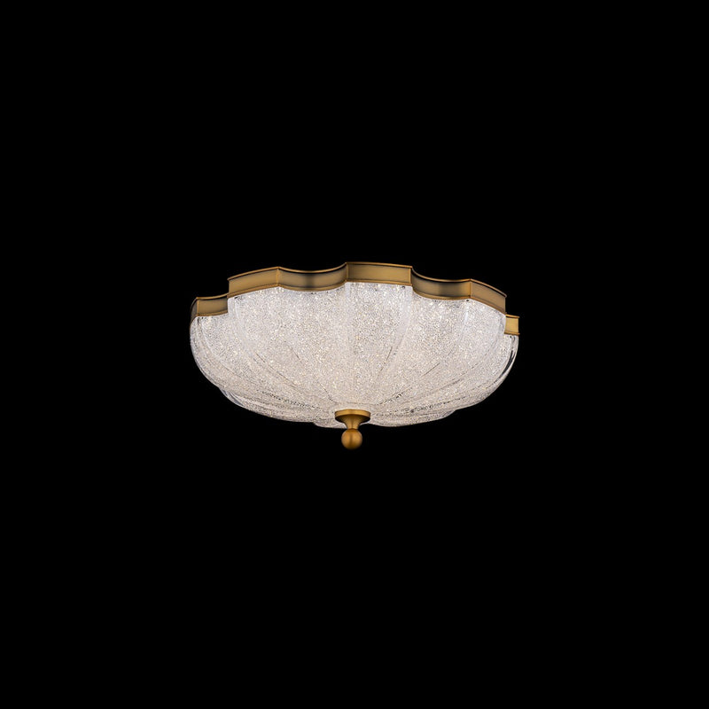 Schonbek S2516-700R LED Flush Mount, Aged Brass