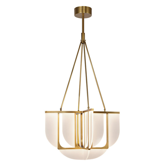 Alora CH336830VB-UNV LED Chandelier, Vintage Brass