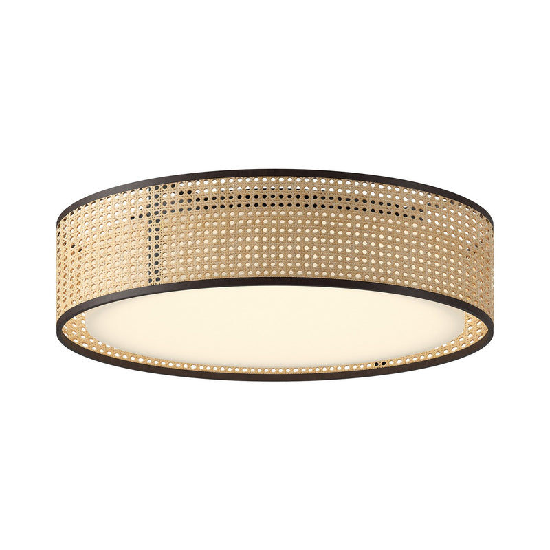 Alora FM479020RB-5CCT LED Flush Mount, Rattan