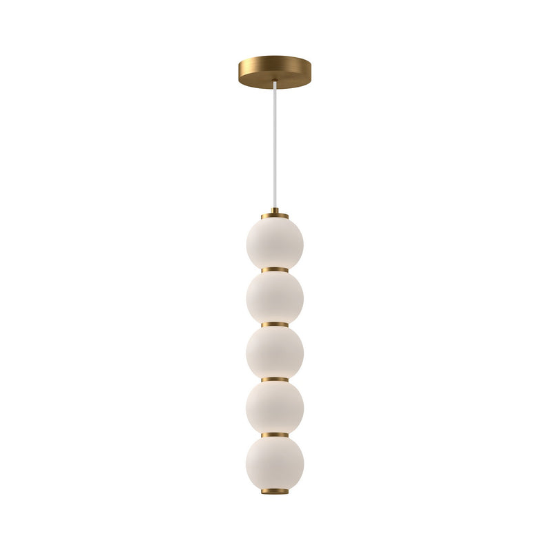 Alora PD531515AGOP-UNV LED Pendant, Aged Gold/Opal Matte Glass