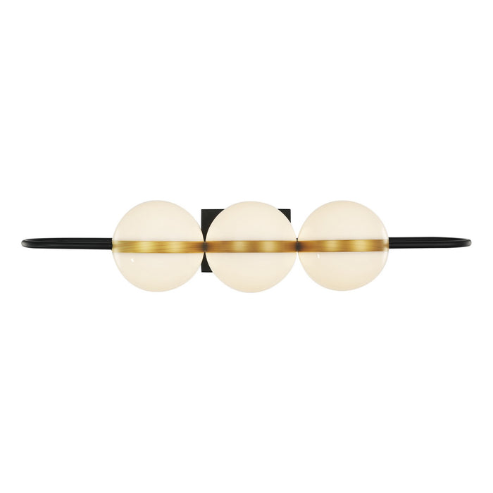Alora WV302003MBBG-UNV LED Wall/Vanity, Matte Black/Brushed Gold