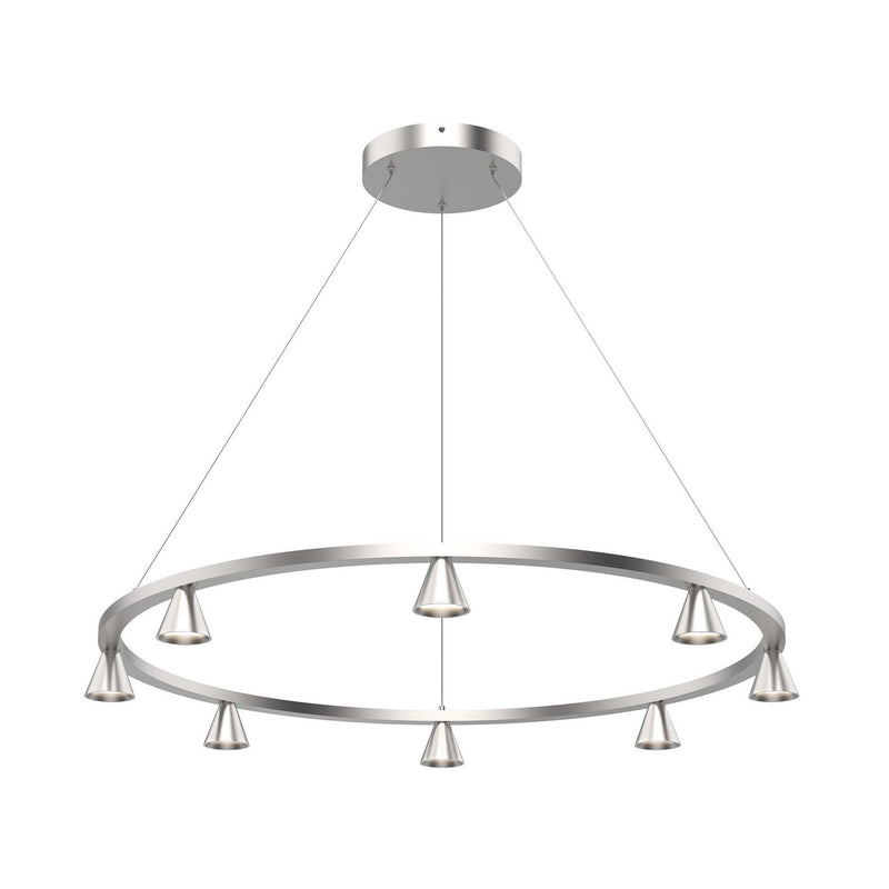 Kuzco Lighting CH19933-BN-UNV LED Chandelier, Brushed Nickel
