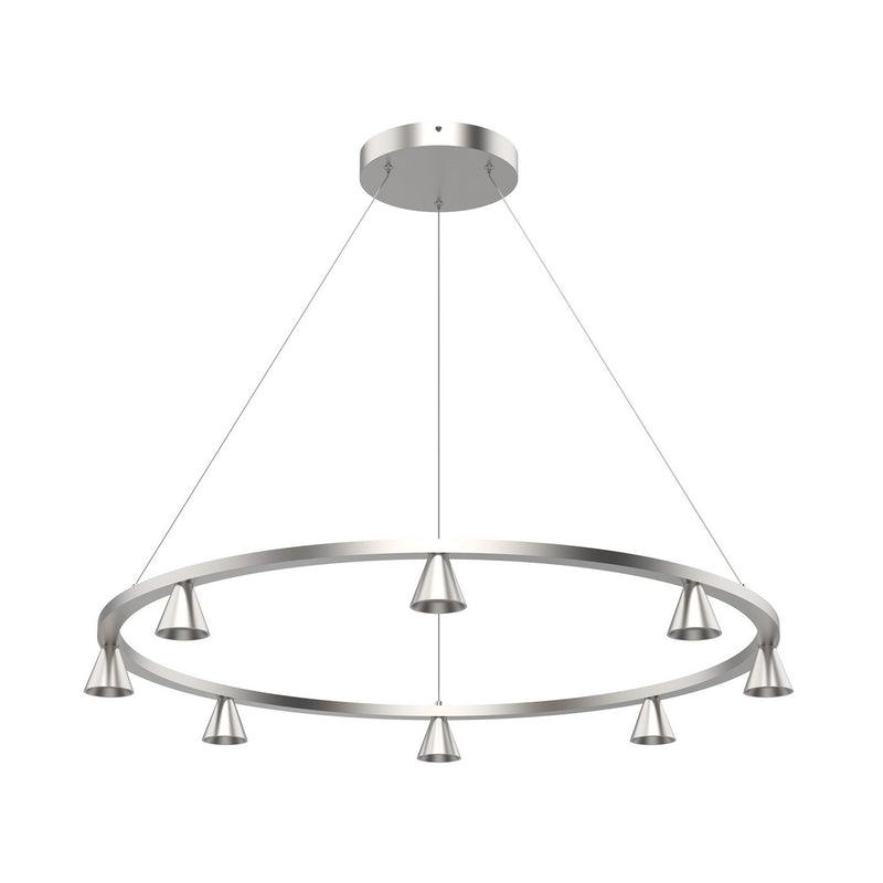 Kuzco Lighting CH19933-BN-UNV LED Chandelier, Brushed Nickel
