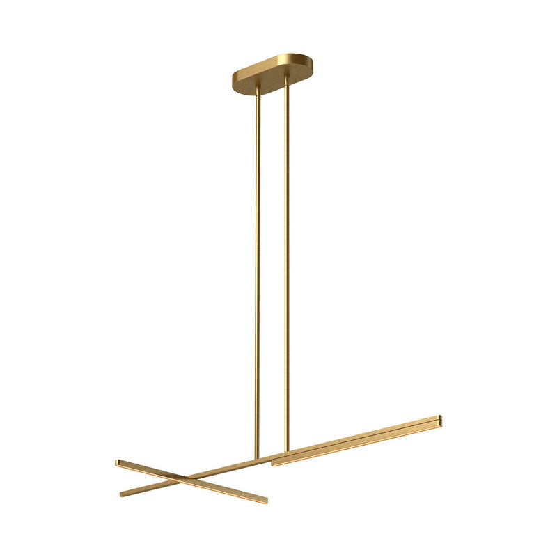 Kuzco Lighting LP28748-BG-UNV LED Linear Pendant, Brushed Gold