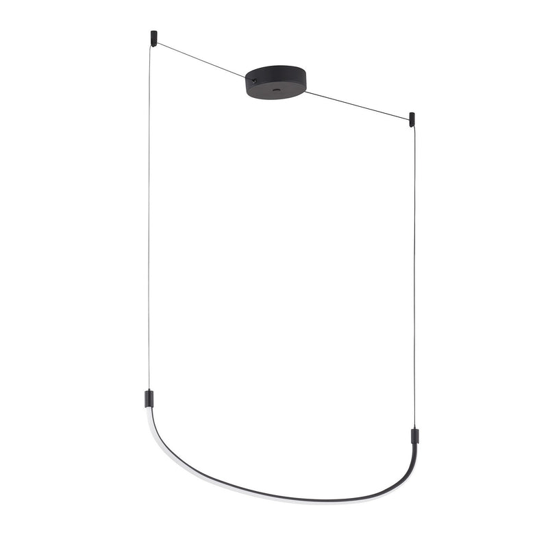 Kuzco Lighting LP89048-BK-UNV LED Linear Pendant, Black