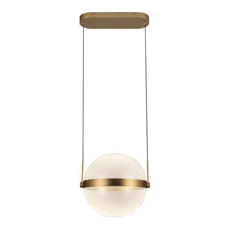 Kuzco Lighting PD75912-BG/LG-3CCT-UNV LED Pendant, Brushed Gold/Light Guide