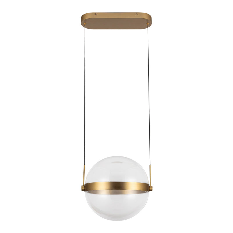 Kuzco Lighting PD75912-BG/LG-3CCT-UNV LED Pendant, Brushed Gold/Light Guide