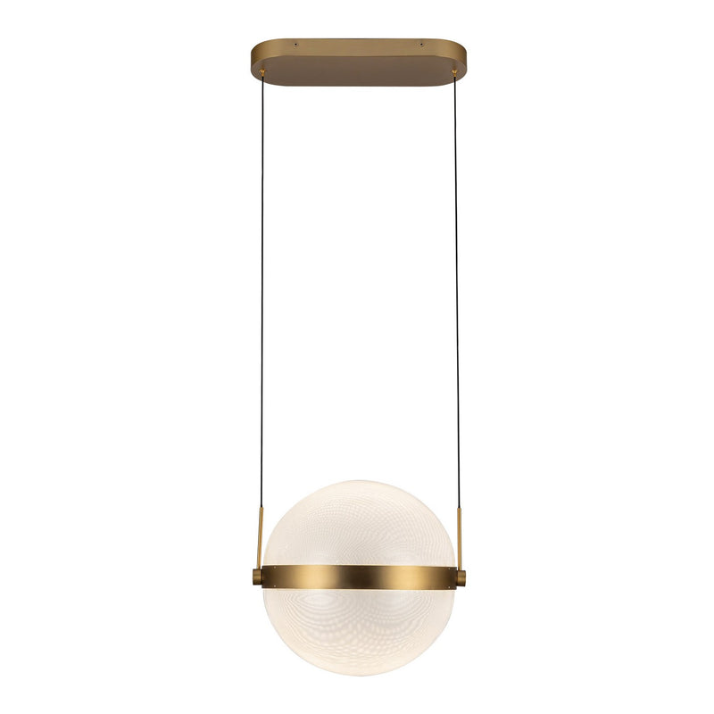 Kuzco Lighting PD75912-BG/LG-3CCT-UNV LED Pendant, Brushed Gold/Light Guide