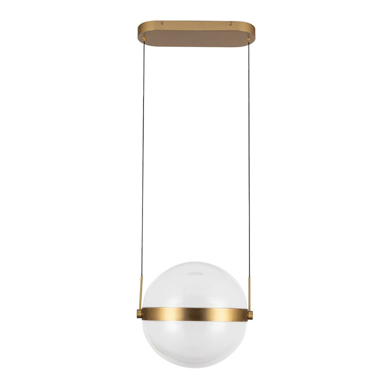 Kuzco Lighting PD75912-BG/LG-3CCT-UNV LED Pendant, Brushed Gold/Light Guide