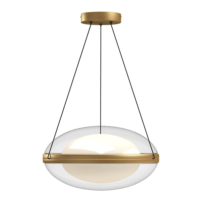 Kuzco Lighting PD76316-BG/OP-UNV LED Pendant, Brushed Gold/Opal Glass