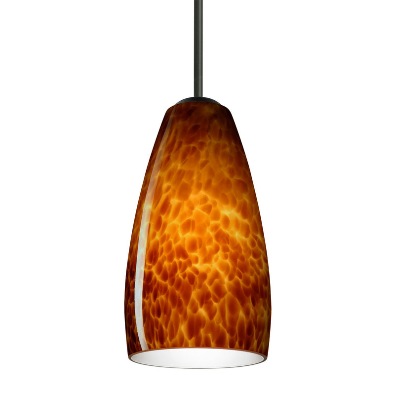 Besa 1BC-150918-MED-BK One Light Pendant, Black