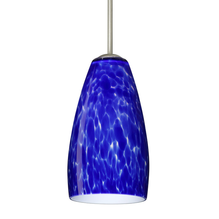 Besa 1BC-150986-MED-SN One Light Pendant, Satin Nickel