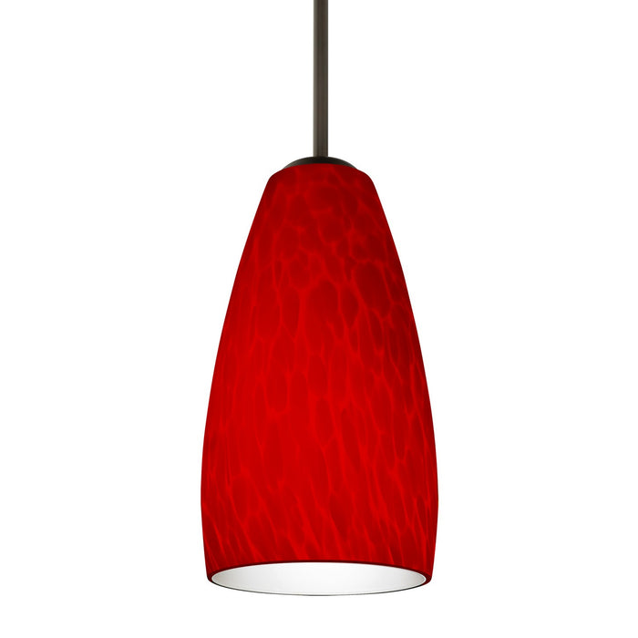 Besa 1BC-1509RC-MED-BR One Light Pendant, Bronze