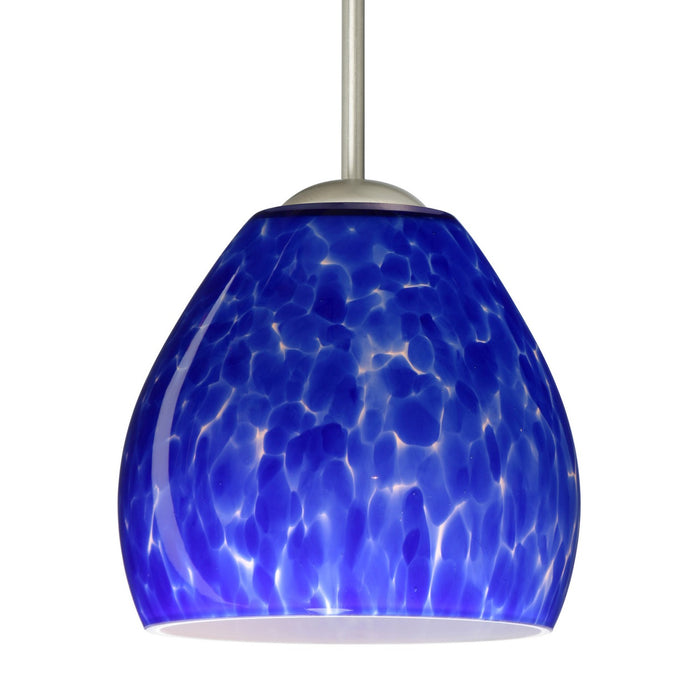 Besa 1BC-412286-MED-SN One Light Pendant, Satin Nickel
