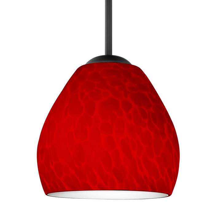 Besa 1BC-4122RC-BK One Light Pendant, Black