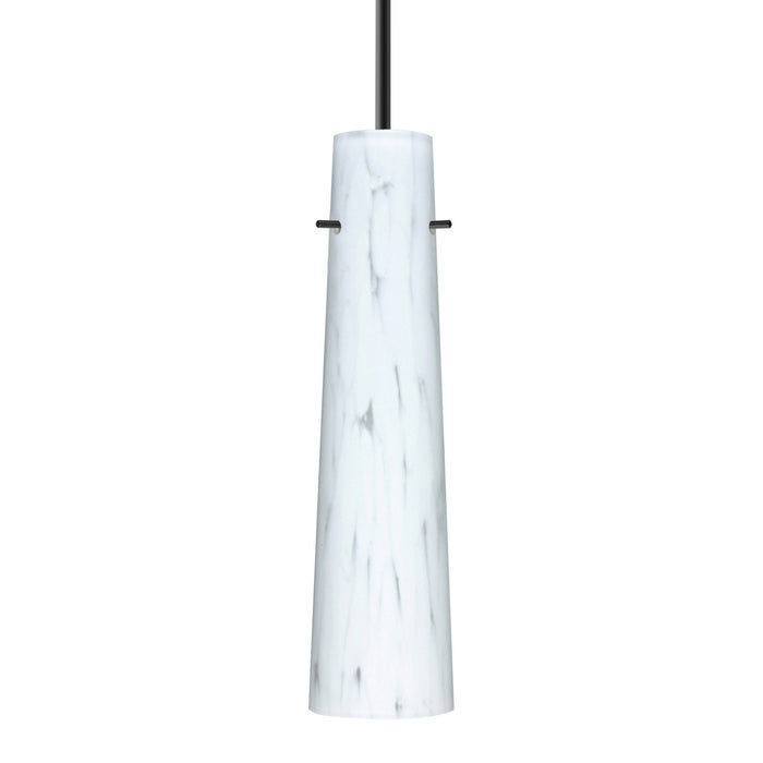 Besa 1BC-567419-BK One Light Pendant, Black