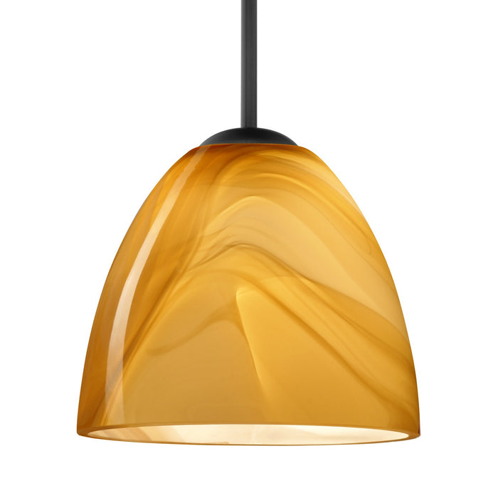 Besa 1BC-7572HN-BK One Light Pendant, Black