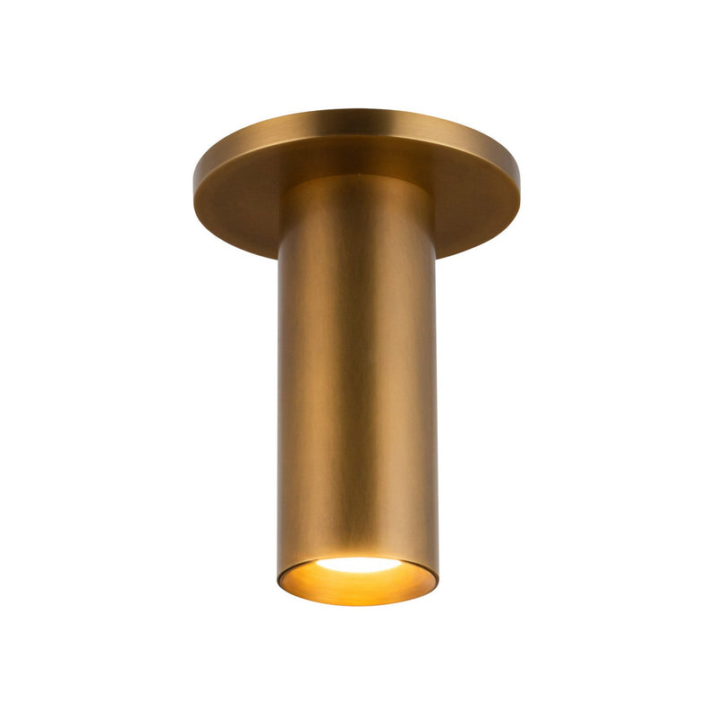 Kuzco Lighting SF90406-VB-UNV LED Semi Flush Mount, Vintage Brass