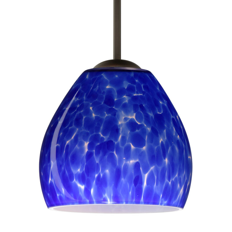 Besa 1BT-412286-MED-BR One Light Pendant, Bronze