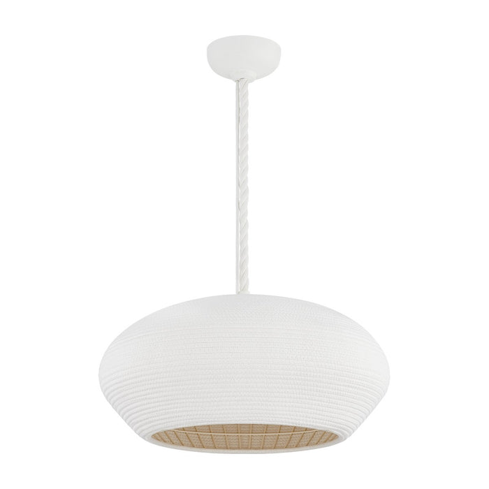 Hudson Valley 2224-GSW One Light Pendant, Gesso White