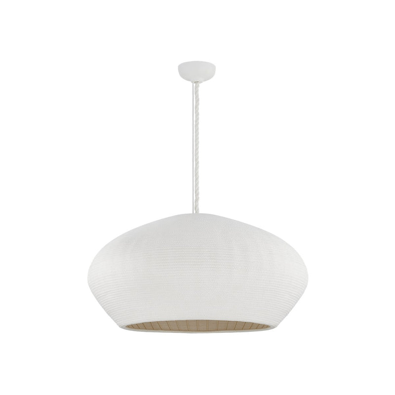 Hudson Valley 2236-GSW One Light Pendant, Gesso White