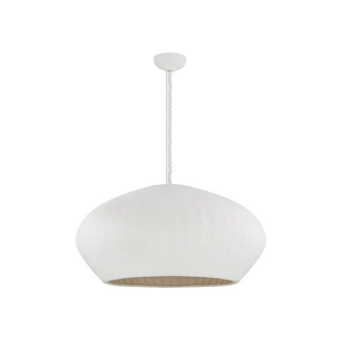 Hudson Valley 2236-GSW One Light Pendant, Gesso White