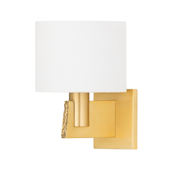 Hudson Valley 2710-AGB One Light Wall Sconce, Aged Brass