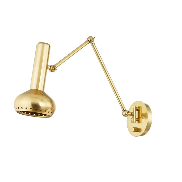 Hudson Valley 2813-AGB LED Wall Sconce, Aged Brass