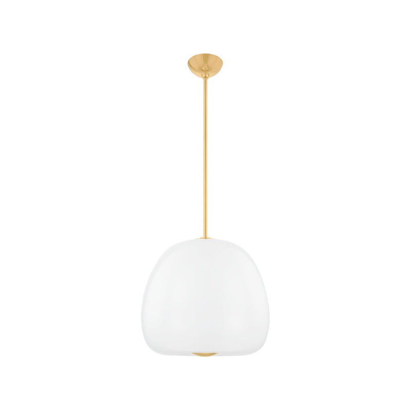 Hudson Valley 3019-AGB LED Pendant, Aged Brass