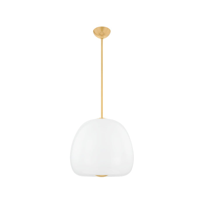 Hudson Valley 3019-AGB LED Pendant, Aged Brass