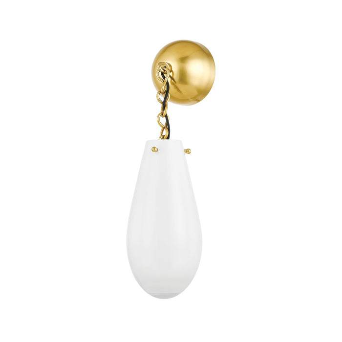 Hudson Valley 3620-AGB One Light Wall Sconce, Aged Brass