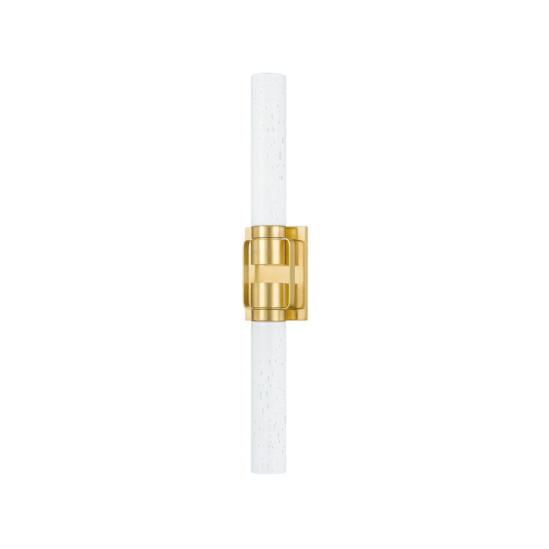 Hudson Valley 3726-AGB Two Light Wall Sconce, Aged Brass