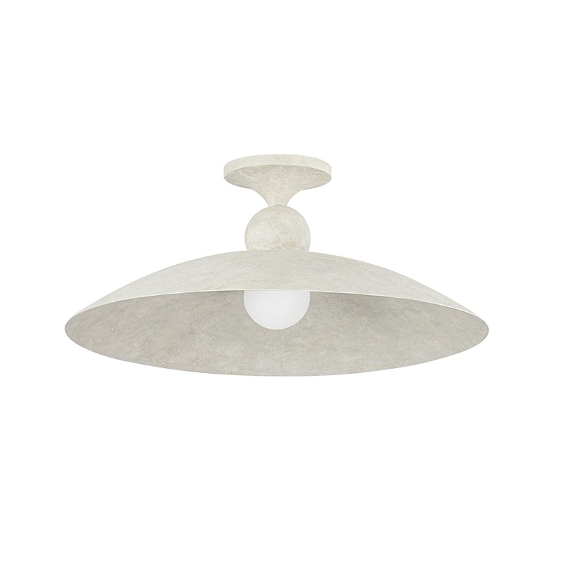 Hudson Valley 4320-LWP One Light Flush Mount, Limewash Plaster