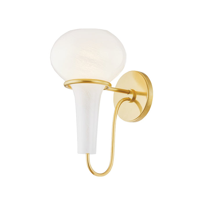Hudson Valley 5813-AGB One Light Wall Sconce, Aged Brass