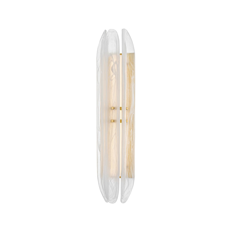 Hudson Valley 6822-AGB LED Wall Sconce, Aged Brass