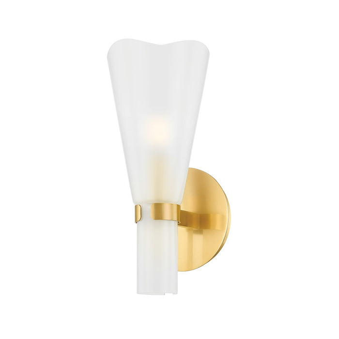 Hudson Valley 7931-AGB One Light Wall Sconce, Aged Brass